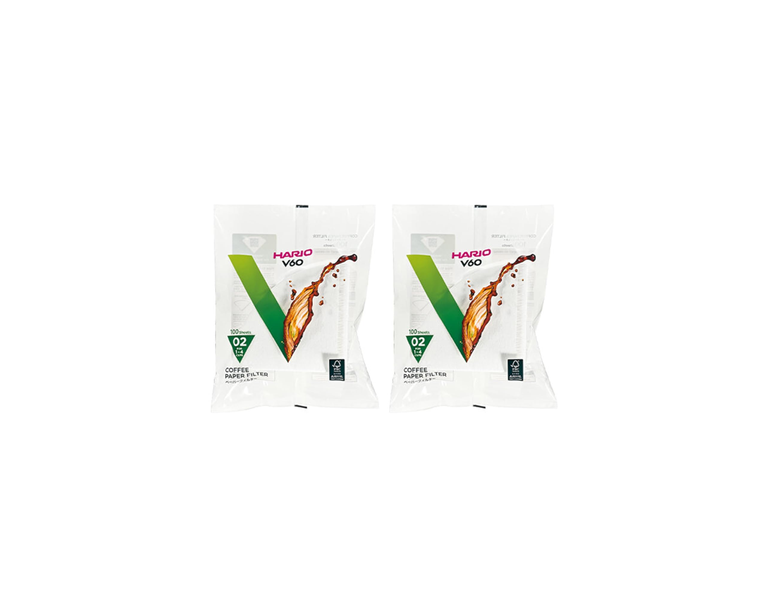 Hario V60 Size 02 white filter pack for clean pour-over coffee