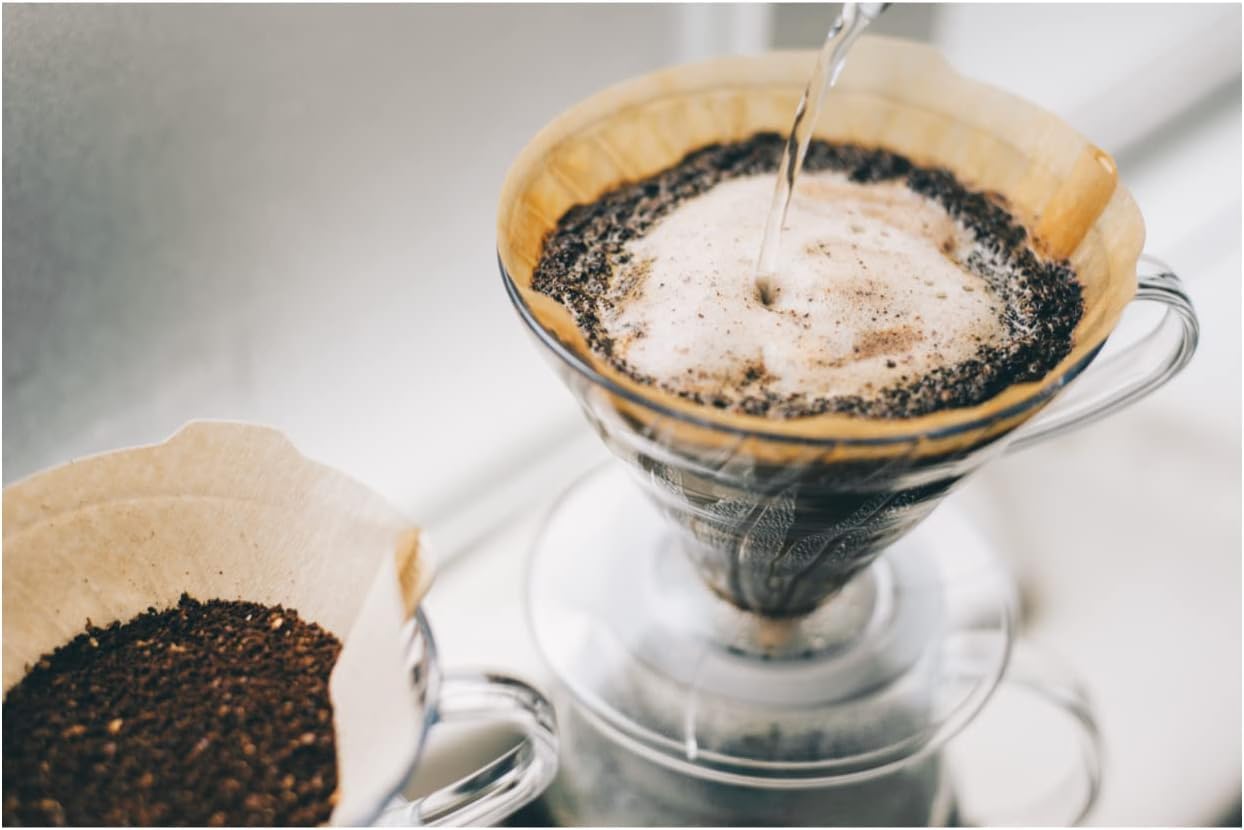 Hario V60 natural paper filters enhance clarity in every brew.