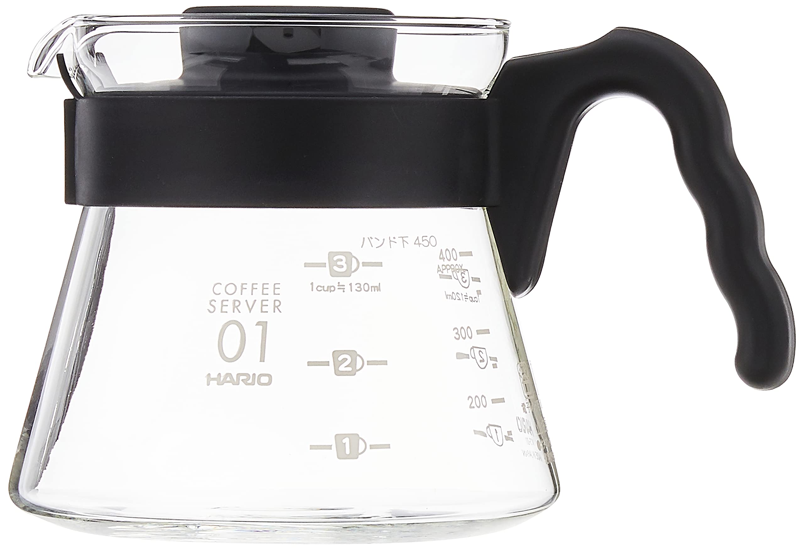 Top opening shows 01 dripper compatibility for consistent extraction.