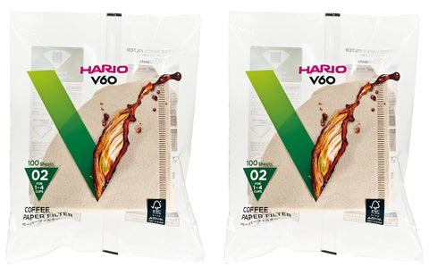 HARIO VCF-02-100M conical-shape filter for rich extraction in 1-4 cup brews
