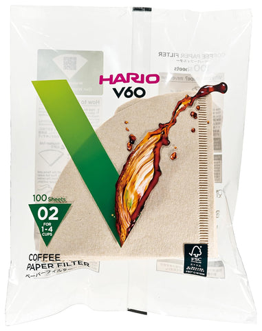 HARIO VCF-02-100M spiral-drip filter enables smooth filtration during pouring