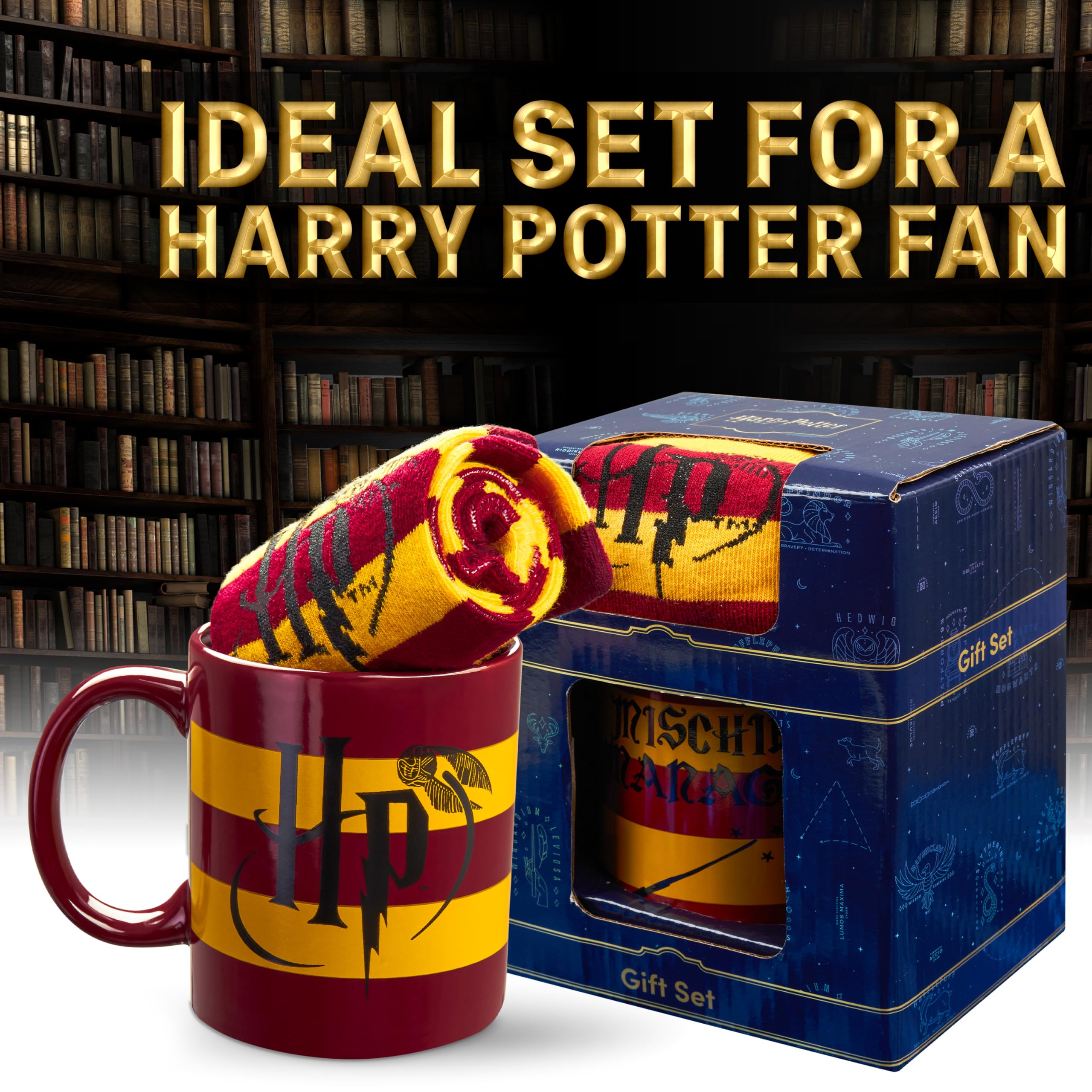 Harry Potter Gifts socks closeup showing soft calf material