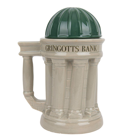Gringotts mug filled with coffee for a magical morning routine.