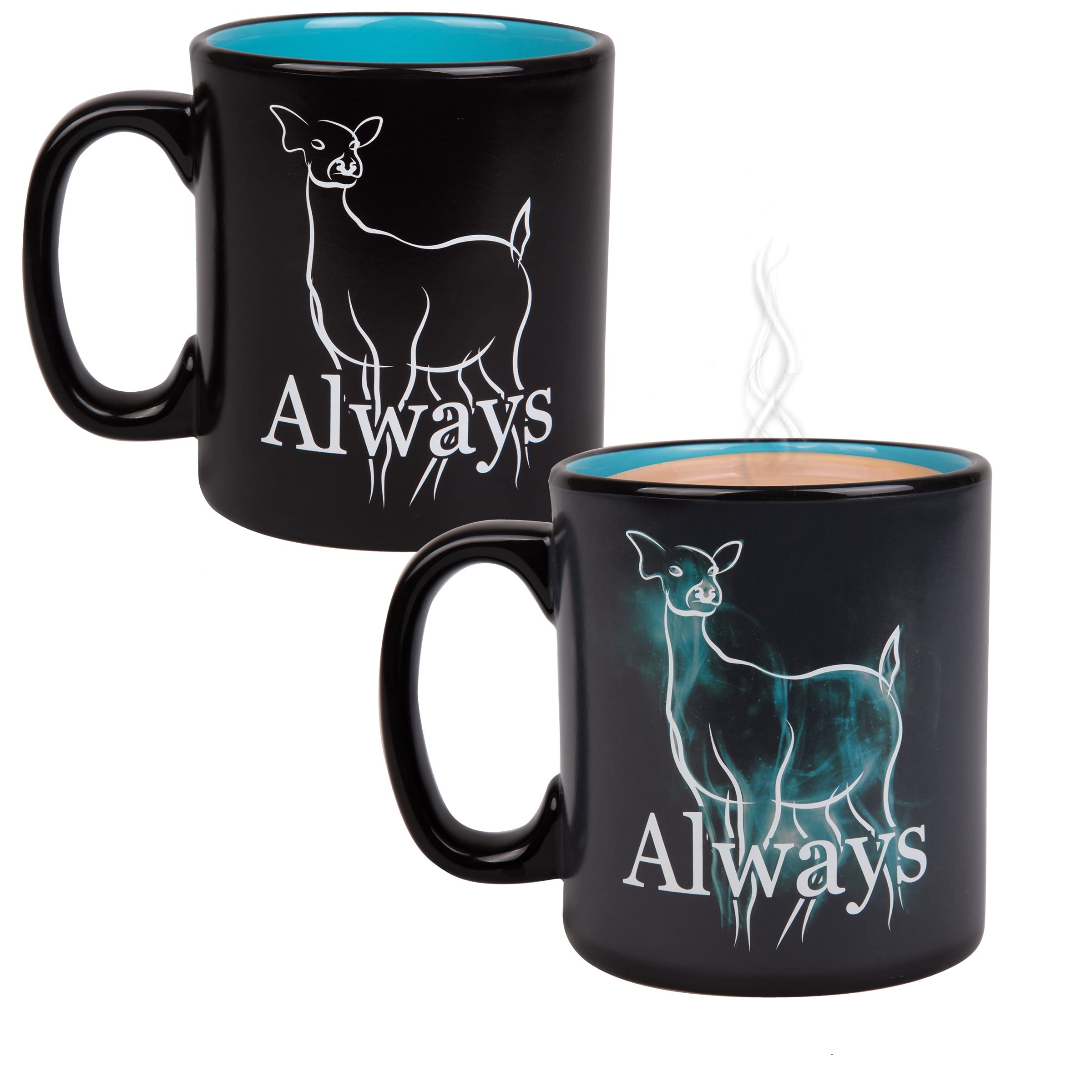 Harry Potter heat reveal mug with doe patronus for magical coffee moments