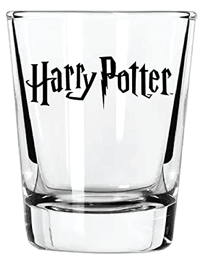 Harry Potter shot glass care note: hand wash to protect designs