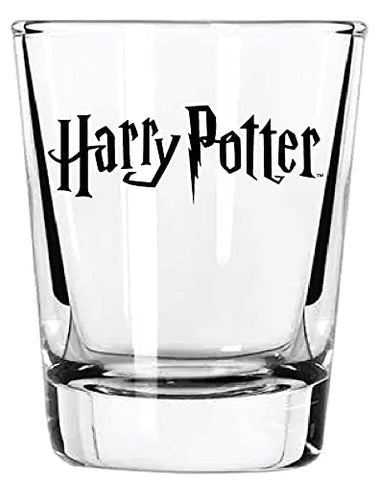 Harry Potter shot glass care note: hand wash to protect designs