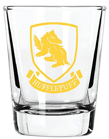 Harry Potter shot glass set front view highlighting crest details
