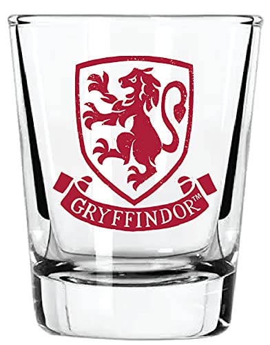 Harry Potter shot glasses with Hufflepuff crest for friendly, balanced celebrations