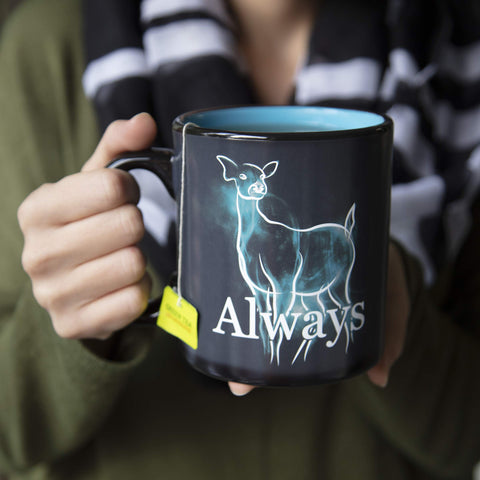 Harry Potter 20oz mug showcases Always motif as warmth appears