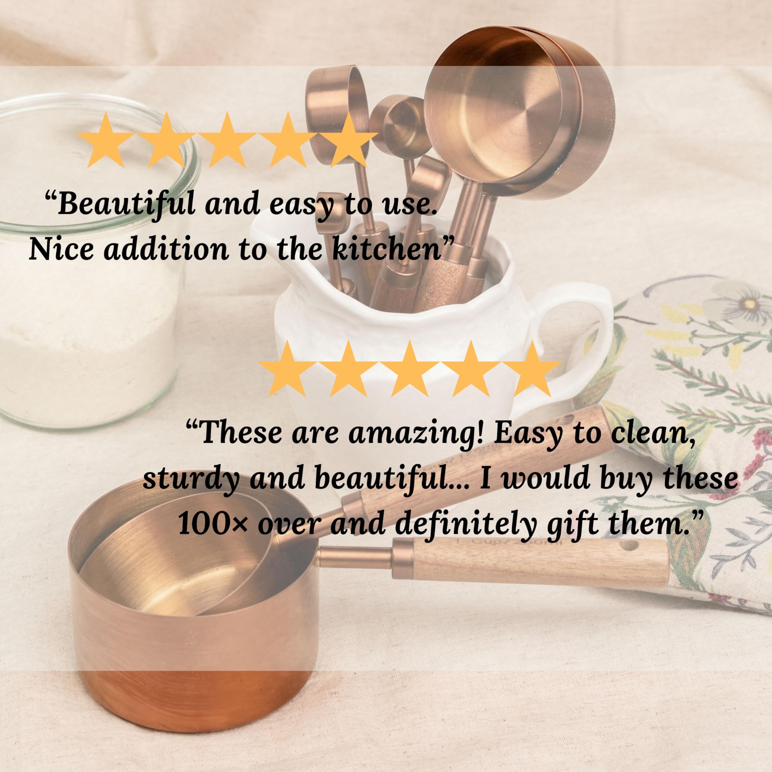 HARURI rust-resistant copper-tone finish highlights durability and style for daily use.