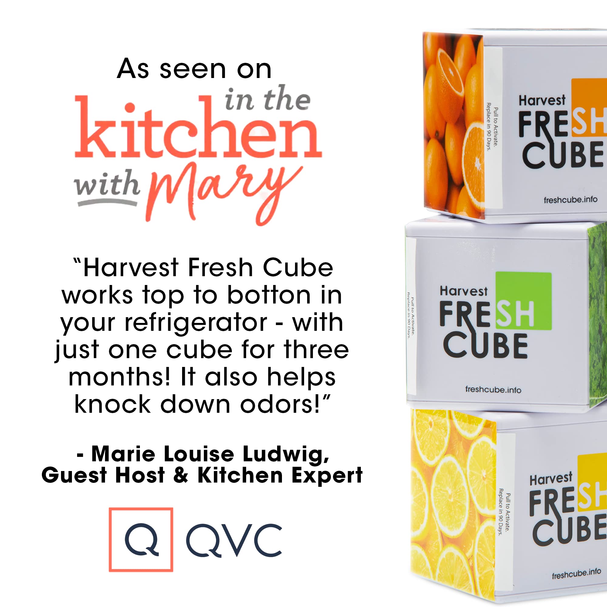 Ethylene conversion concept with Harvest Fresh Cube improves fridge freshness
