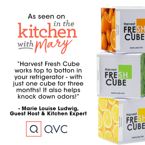 Ethylene conversion concept with Harvest Fresh Cube improves fridge freshness