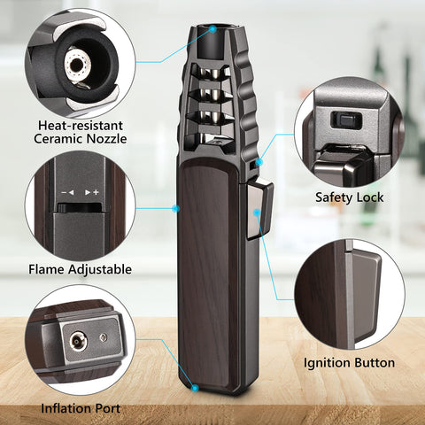 HARYGATE adjustable flame for precise browning and even creme brulee topping