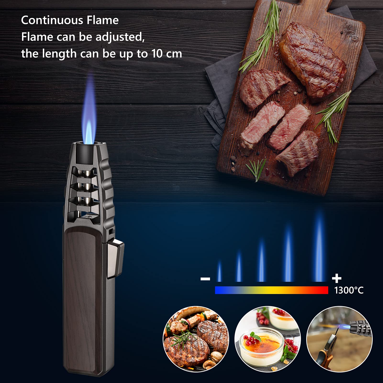 HARYGATE refillable ignition system keeps quick, clean culinary flames ready