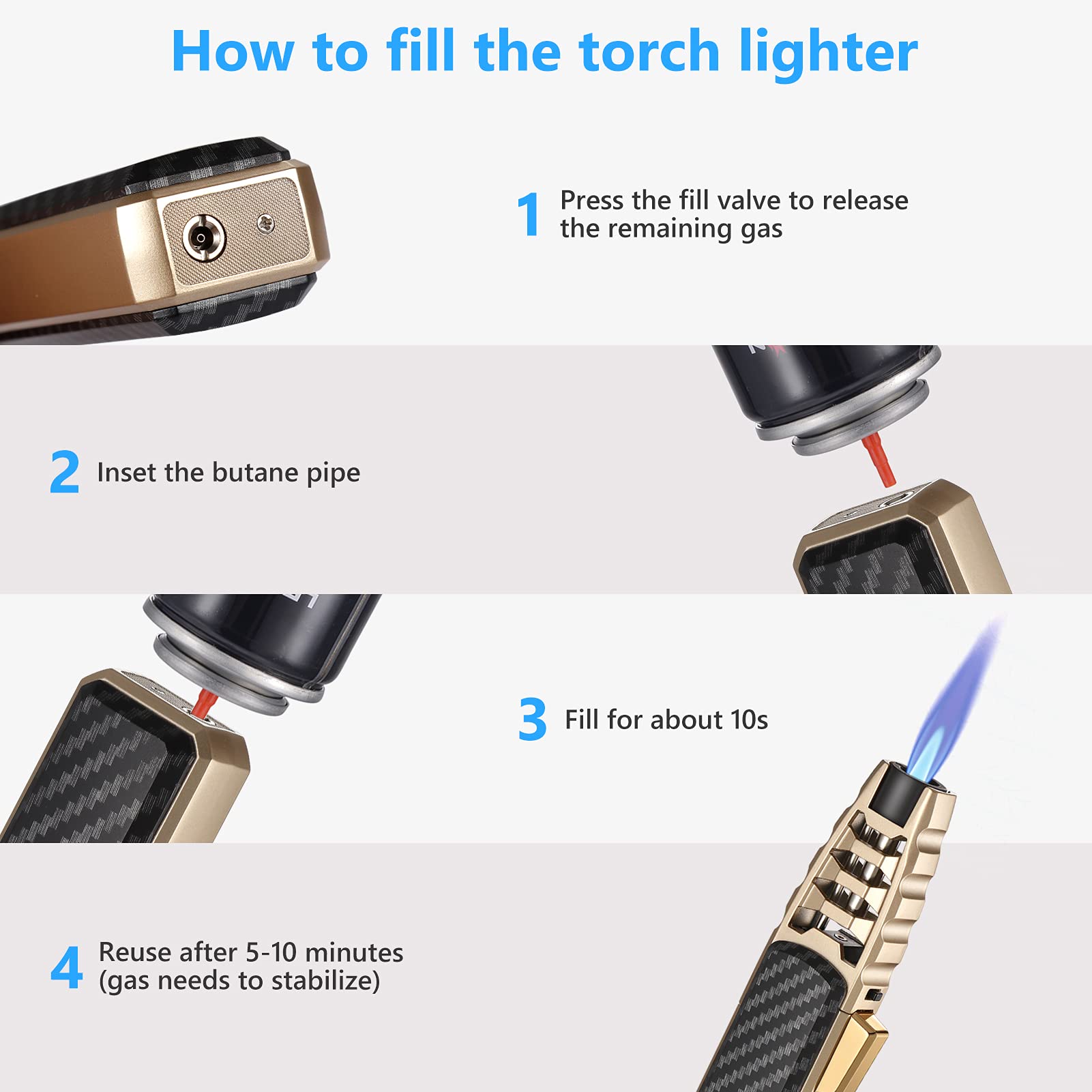 Harygate torch comes in a gift box for gifting enthusiasts.