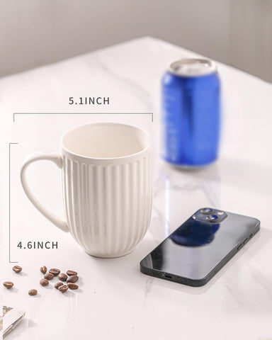 HASENSE 16oz mug with large ergonomic handle for comfortable use.