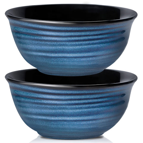 HASENSE blue 60oz serving bowls ideal for family salads and large servings