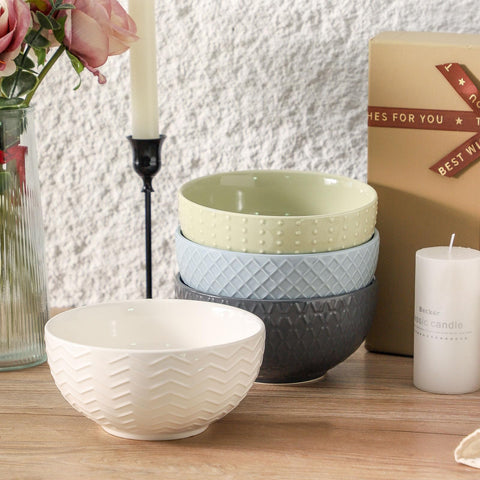 HASENSE dishwasher-safe bowls on a rack for easy cleanup.
