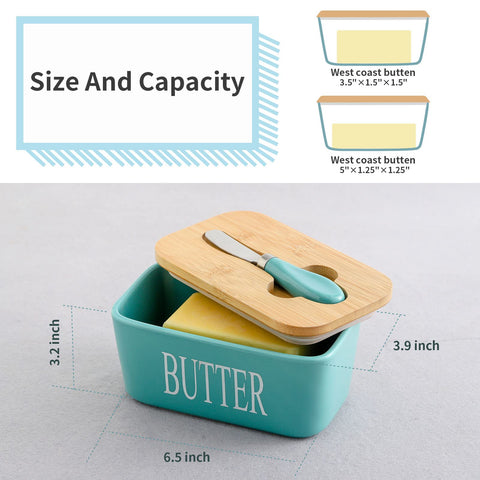 Hasense butter lid close-up highlights airtight silicone seal.