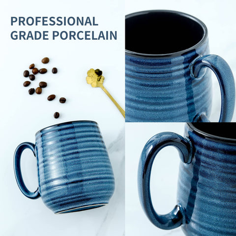 HASENSE Ergonomic handle mug, secure grip during hot beverages.