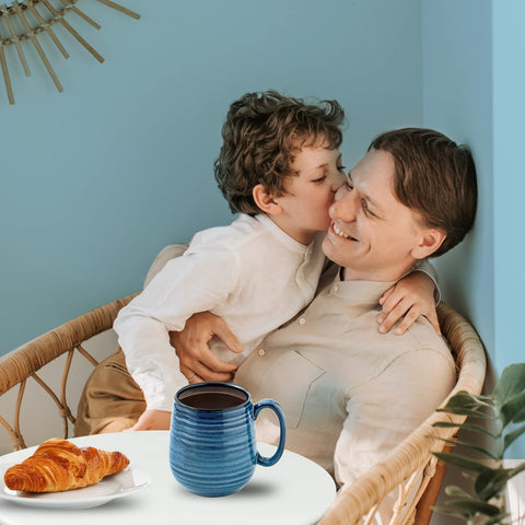 HASENSE Microwave-safe ceramic mug, quick reheats for cozy drinks.