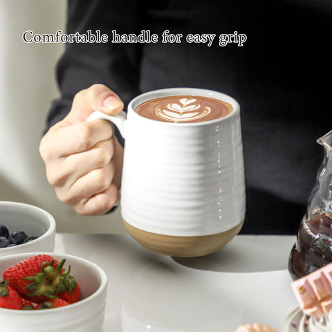 Hasense coffee mugs set, dishwasher-safe for effortless cleaning after meals.