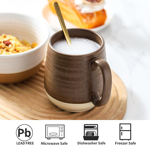 HASENSE ergonomic handle mug supports comfortable, secure grip.