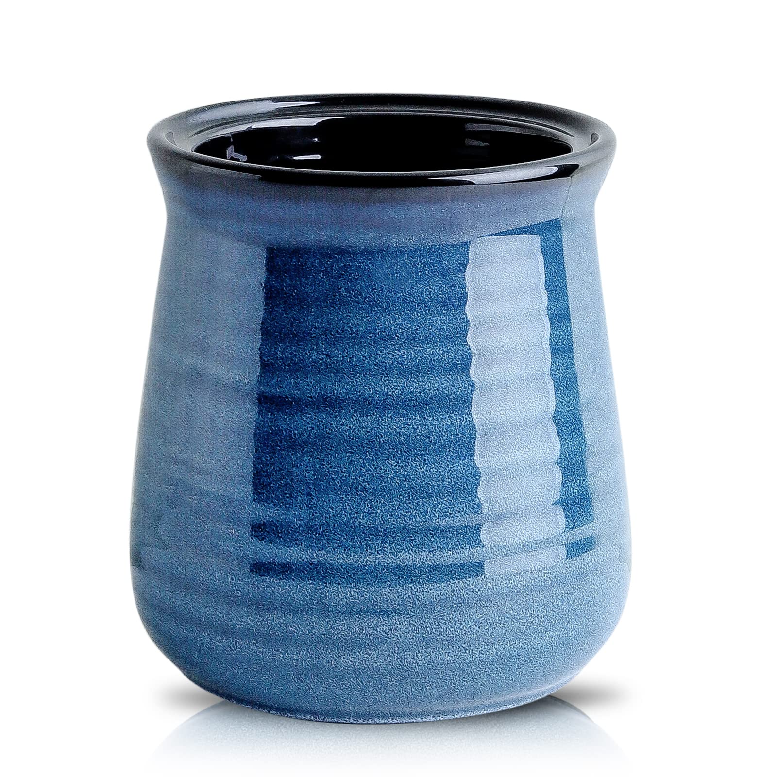 HASENSE large ceramic utensil holder on counter for easy reach while cooking
