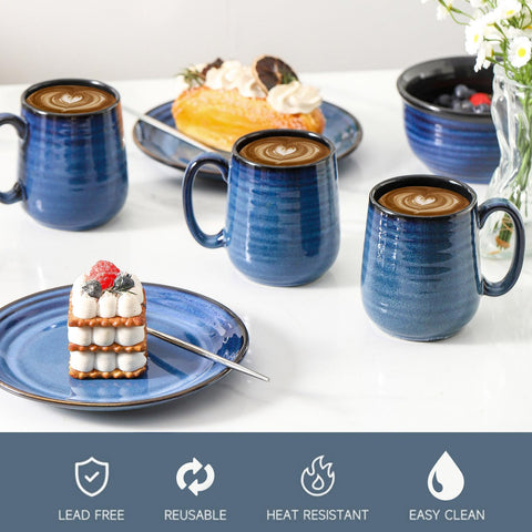 HASENSE latte mugs for coffee or desserts, versatile for gatherings.