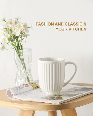 HASENSE mugs nest for compact storage when not in use.
