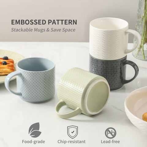 HASENSE multi-color ceramic mugs bring stylish charm to tea and coffee moments