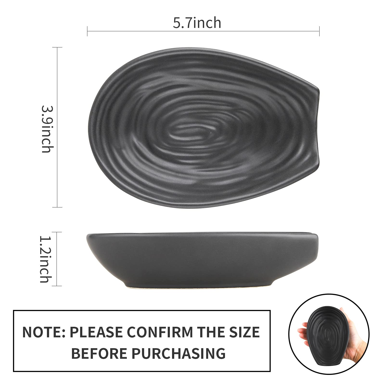 Hasense spoon rest on countertop protects surfaces from drips and stains.