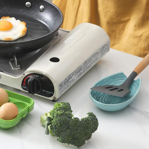 HASENSE heat-resistant spoon rest is microwave-safe and durable for daily use.