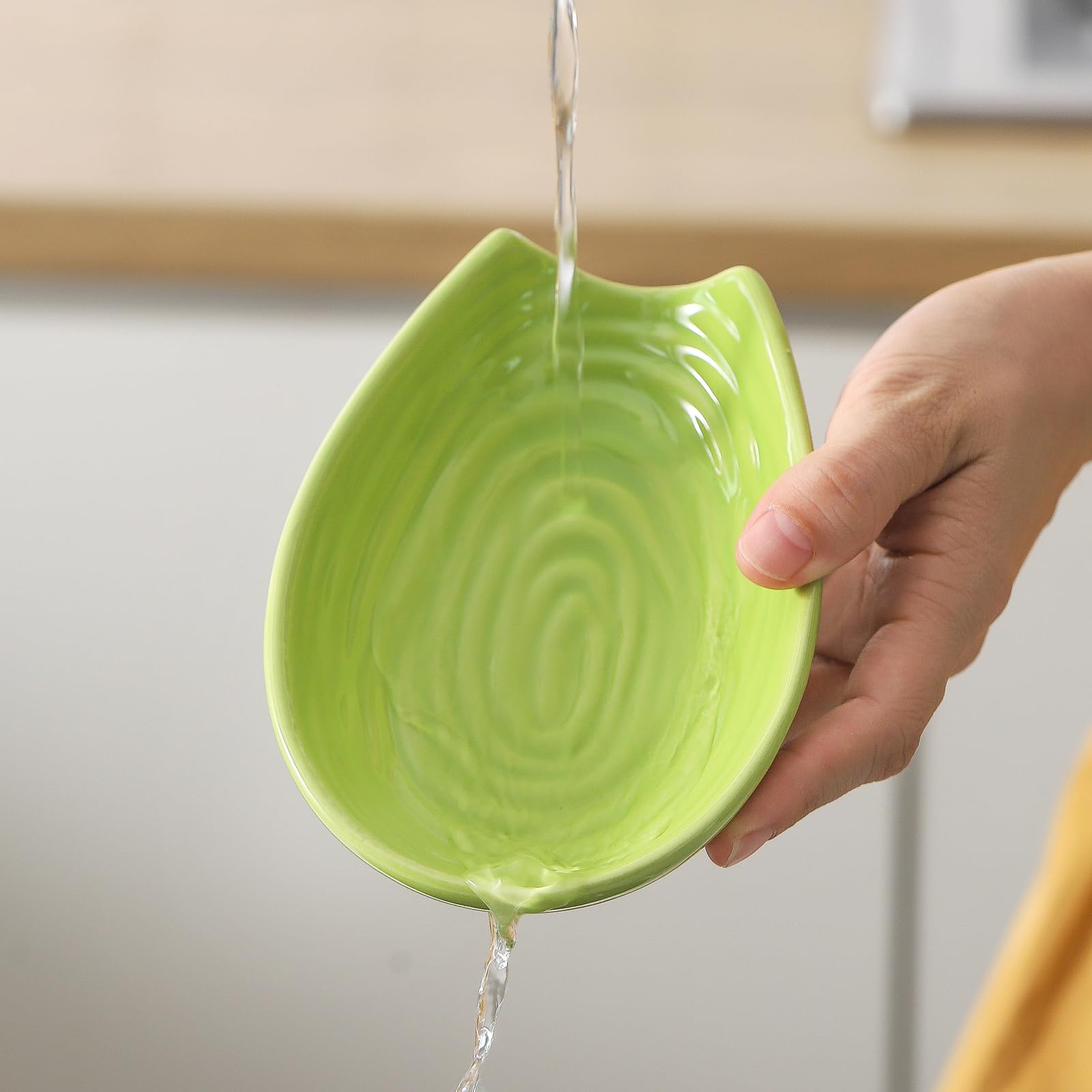 Hasense spoon rest adds a modern touch to stove tops and coffee bars.