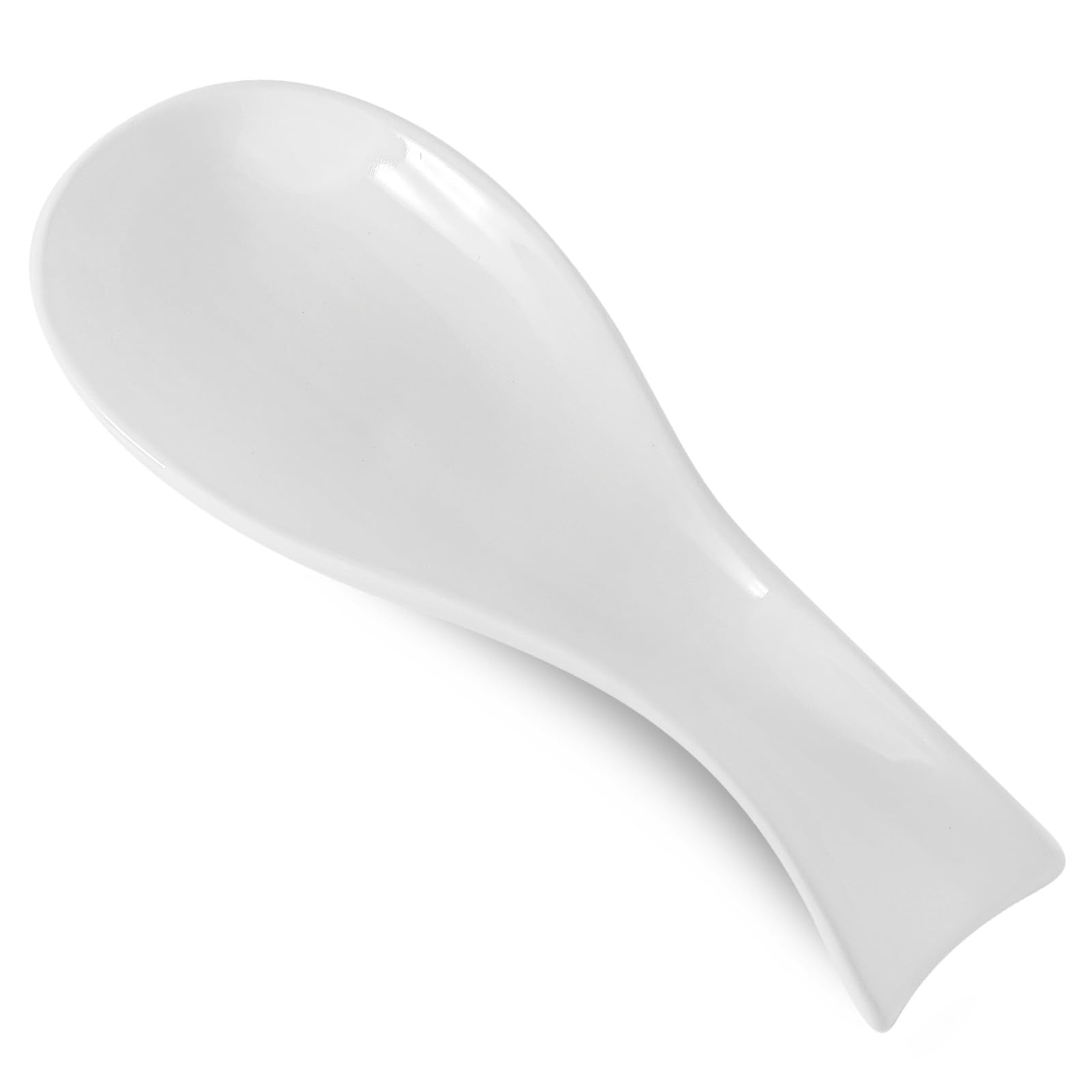 HASENSE spoon rest on stovetop in white keeps counters clean.