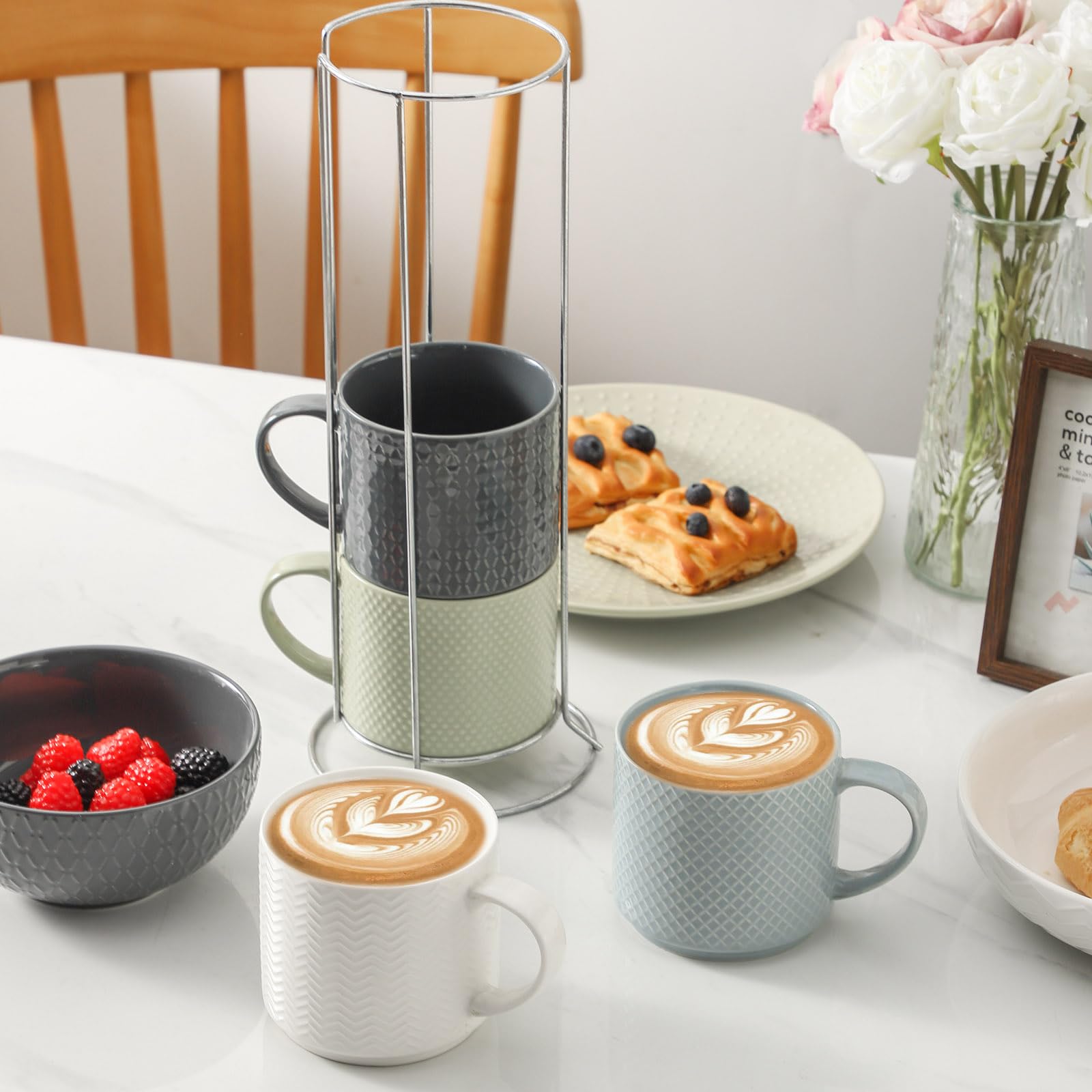 HASENSE sturdy metal stand keeps mugs organized and ready to grab