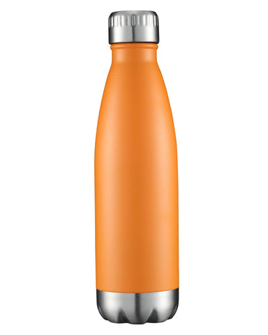 HASLE OUTFITTERS 17oz orange bottle front view for easy hydration on the go.