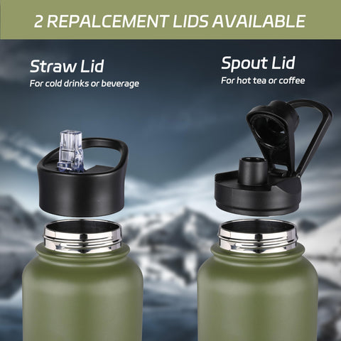 HASLE OUTFITTERS 40oz bottle anti-slip layer provides secure grip during activities