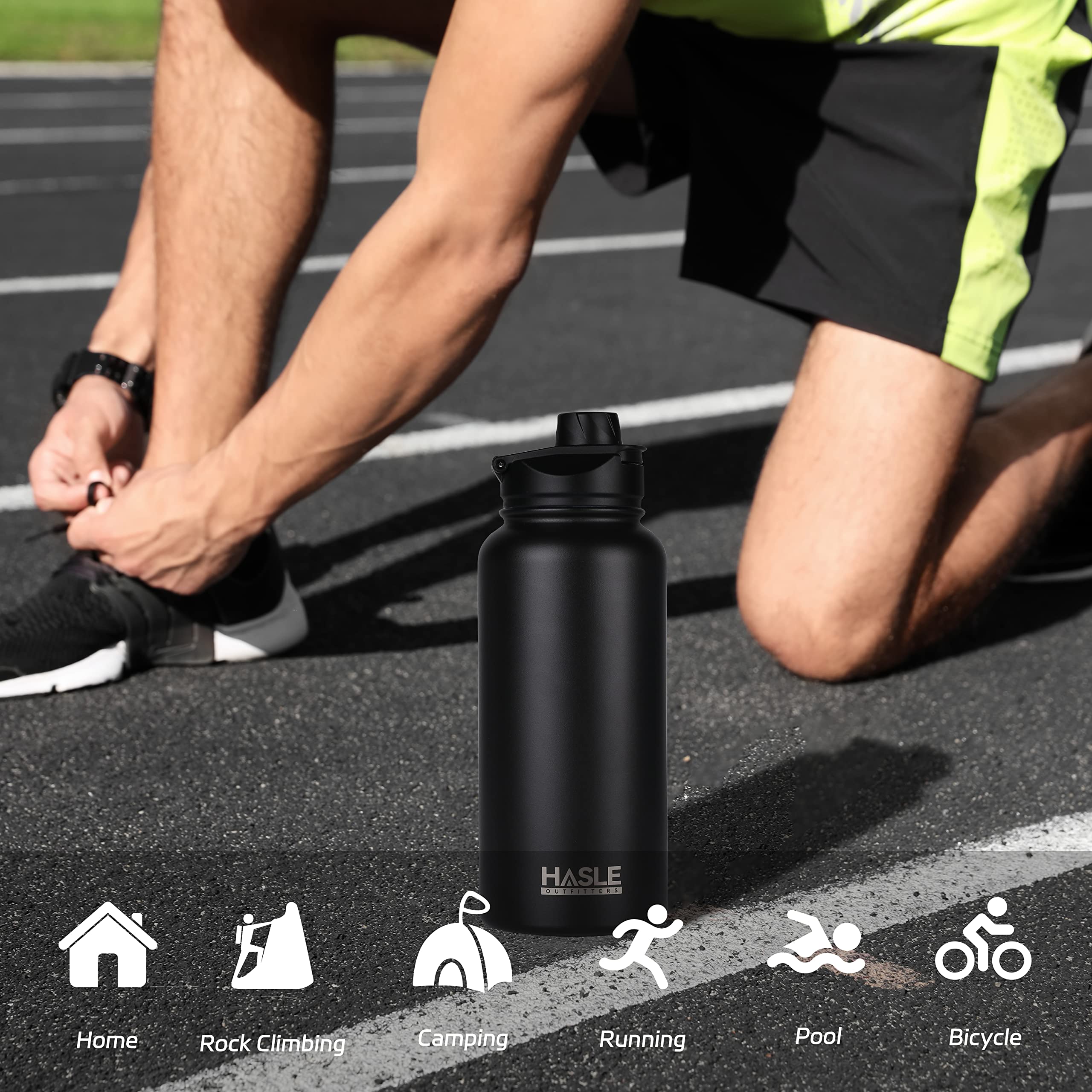 HASLE OUTFITTERS eco-friendly reusable bottle reduces single-use waste