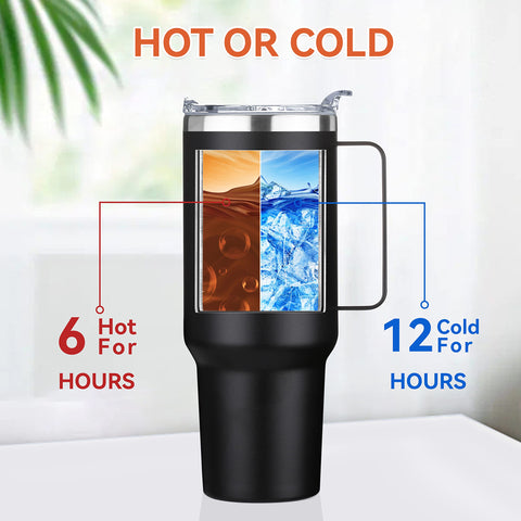 HASLE OUTFITTERS vacuum insulated stainless steel maintains temperature on the go.