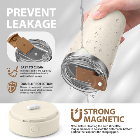 Hatisan stainless steel inner mug ensures consistent mixing.