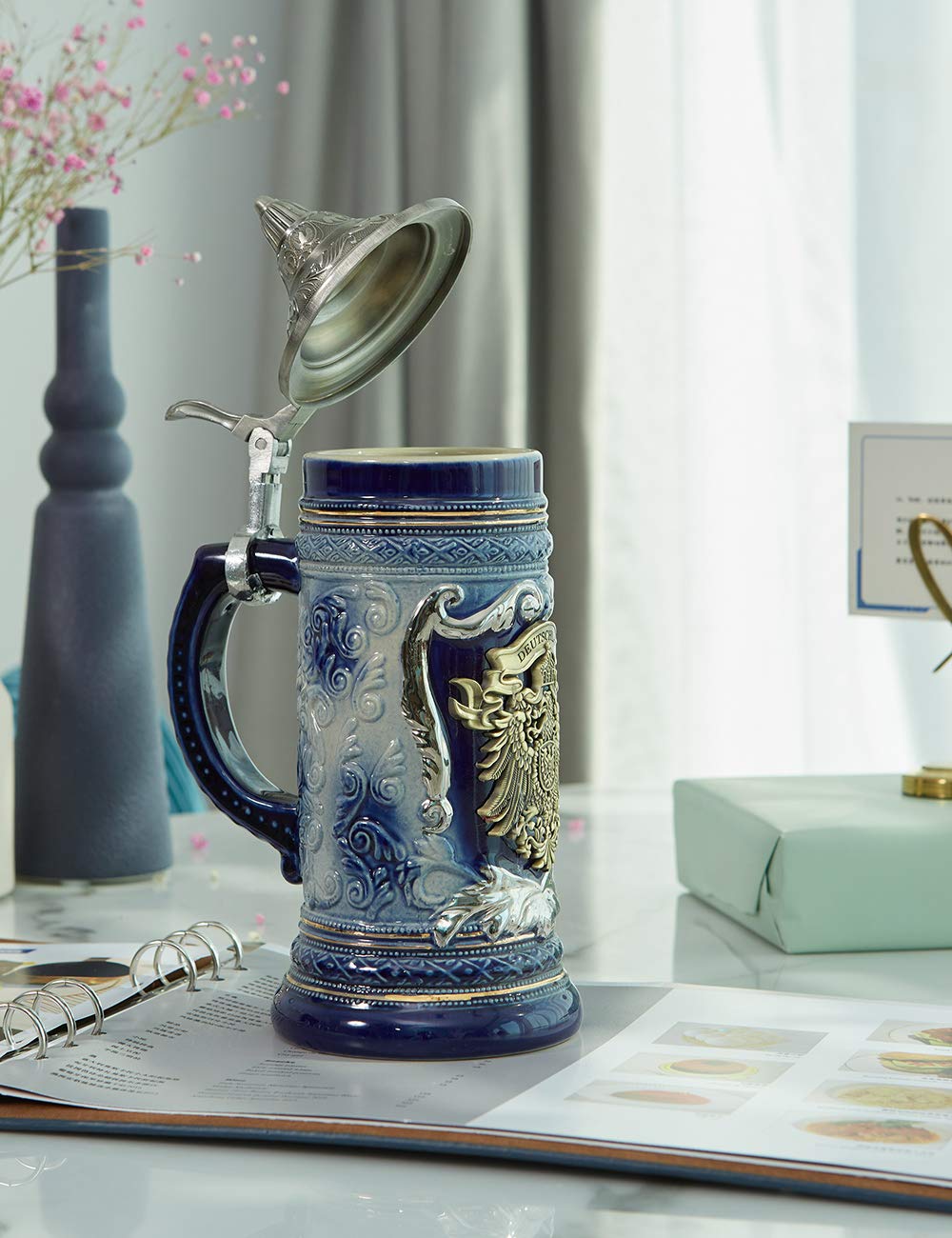 HAUCOZE castle relief detail adds decorative charm to gatherings.