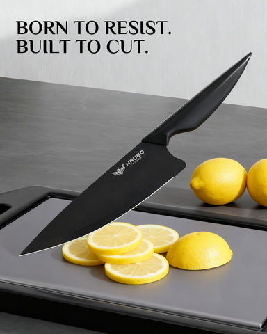 Haugo 7-inch santoku knife for versatile chopping tasks.