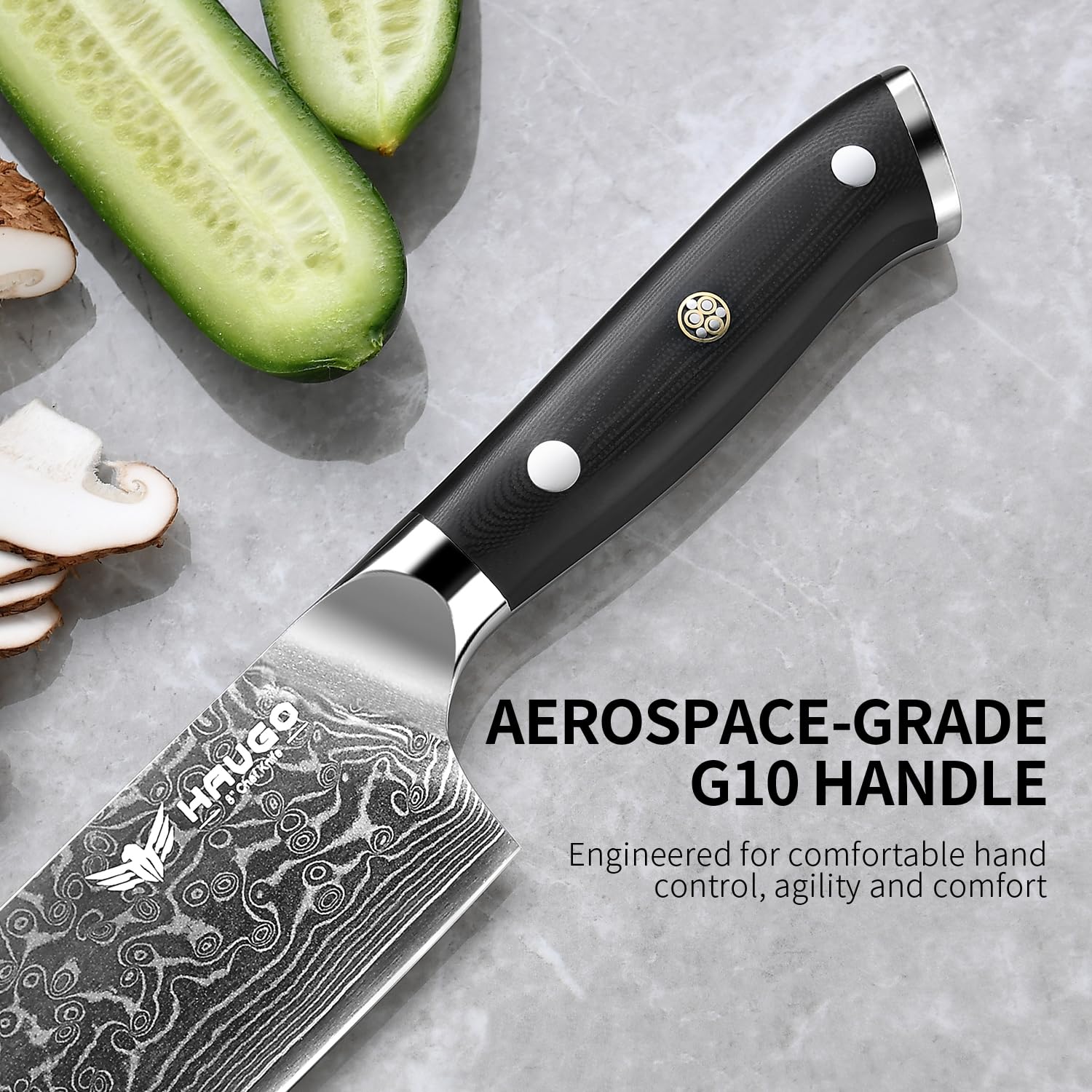 Hand-sharpened edge maintains precise cuts through repeated use.