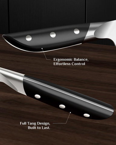 Haugo Obsidian 8-inch bread knife for clean crust separation