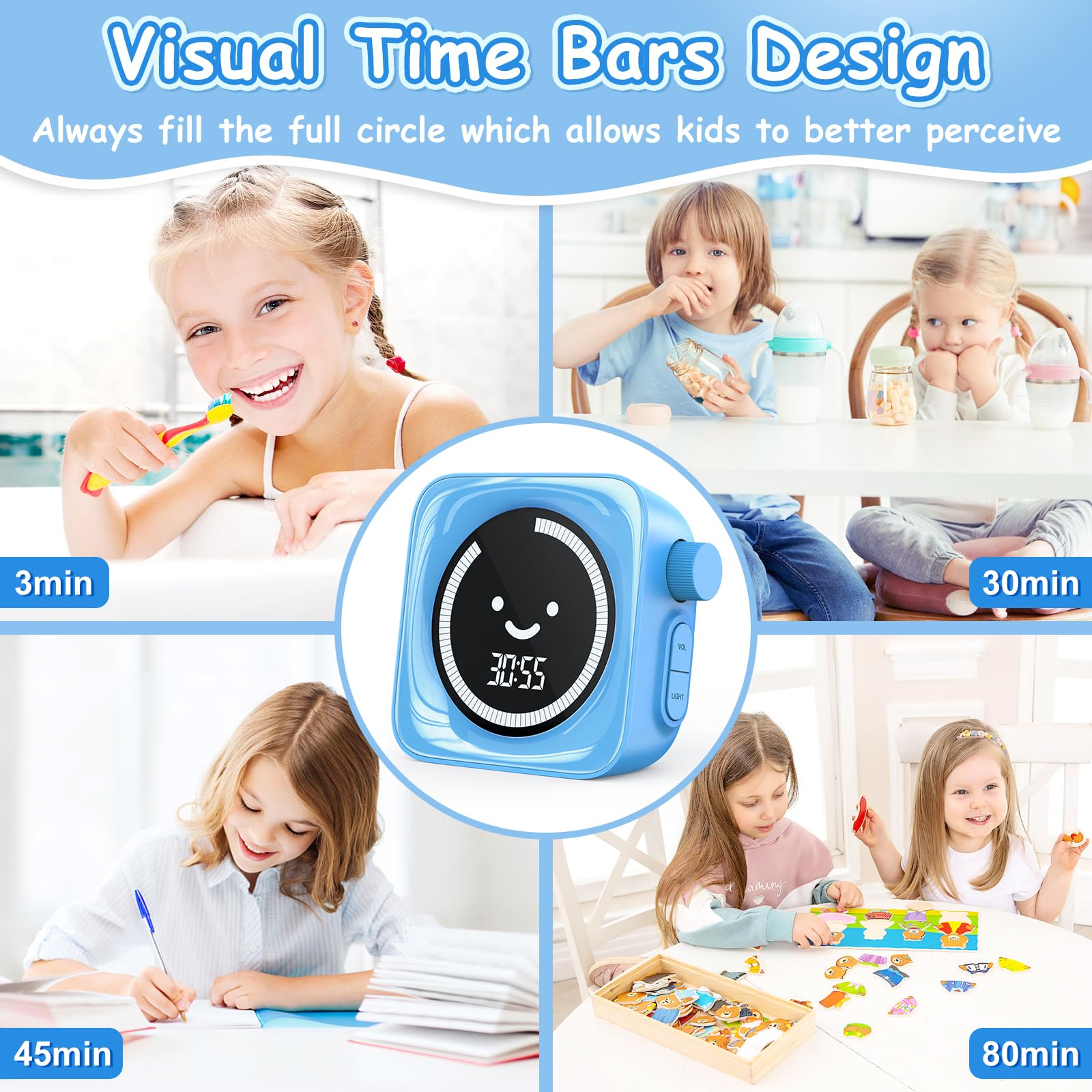 HAUKINIX kid-friendly timer supports routine-building for ADHD or autism-friendly environments