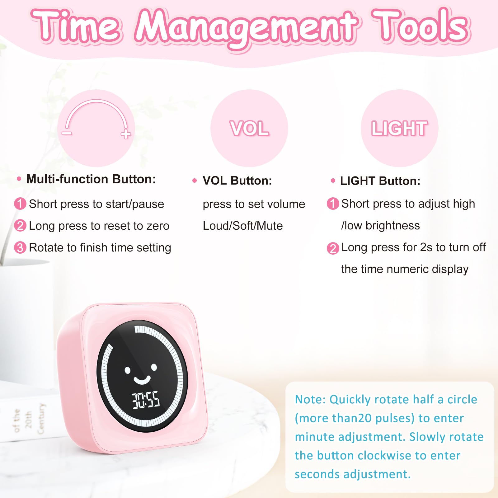 HAUKINIX timer backlit screen for easy reading in any light