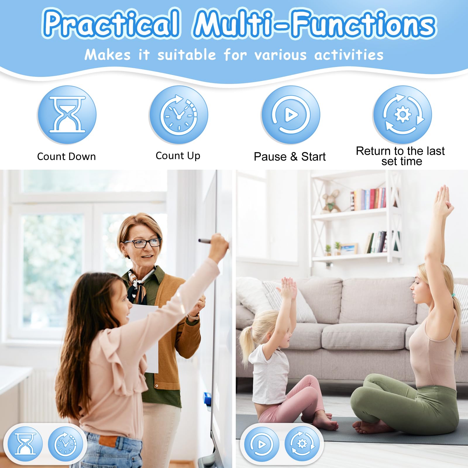 HAUKINIX visual timer used in classroom settings to manage activities