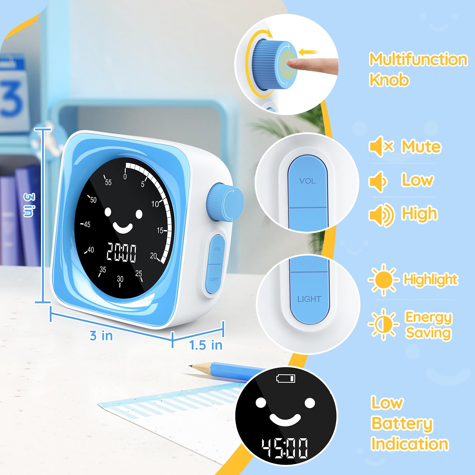 HAUKINIX timer knob makes time setting quick and intuitive