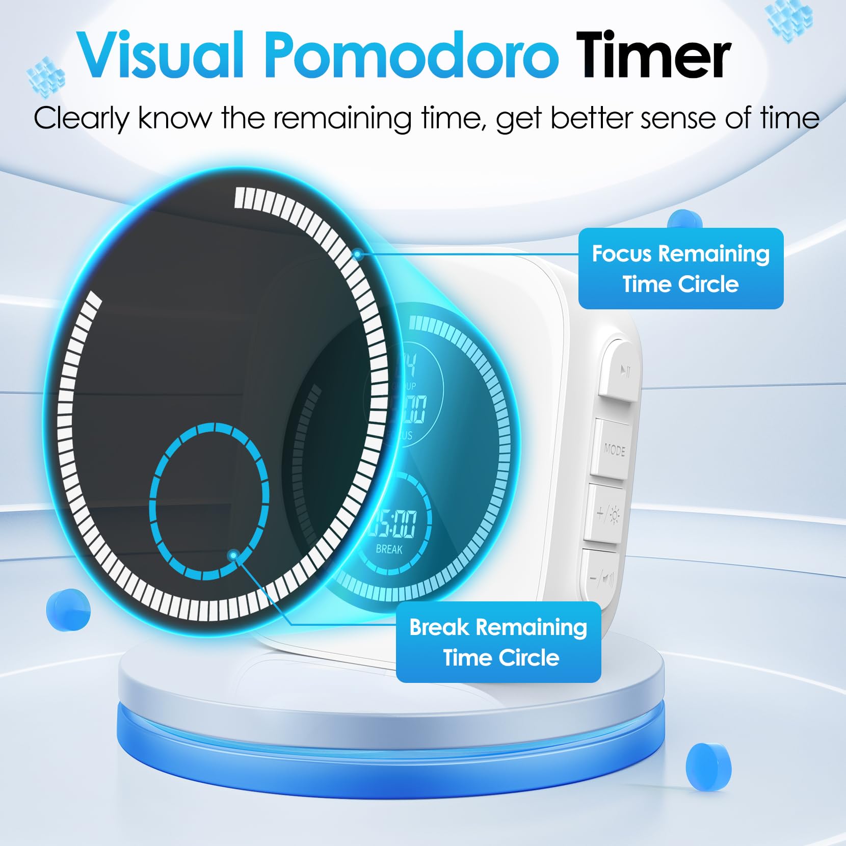 HAUKINIX visual timer time progress aids time management for students.